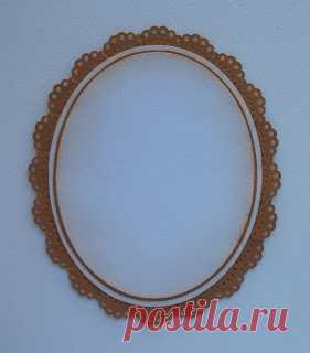 мк фигурная рамочка дыроколом края