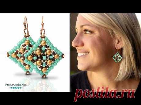 Afghan Earrings - DIY Jewelry Making Tutorial by PotomacBeads