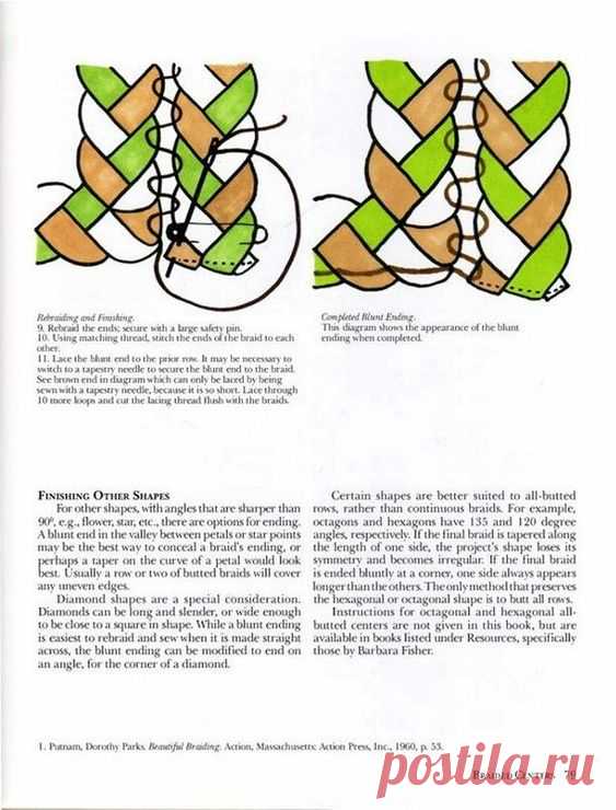 Costuras para alfombras de trenzas de 3 con formas (El blog de trapillo.com)