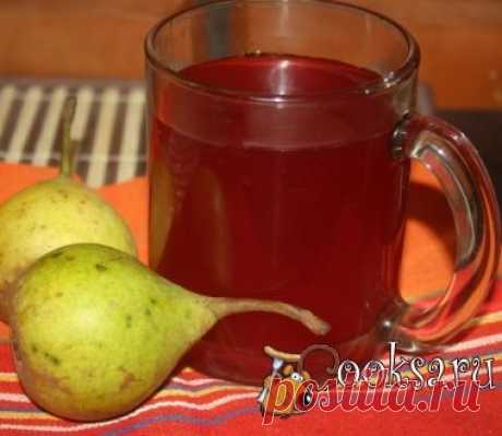 Яблочно-грушевый компот с ежевикой фото рецепт приготовления