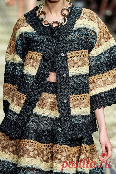 Эксклюзивные вязаные изделия коллекции Dolce & Gabbana (весна-лето 2020) | ВЯЗАНИЕ СПИЦАМИ И КРЮЧКОМ | Яндекс Дзен