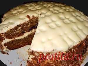 Торт быстрый со сметанным крем | Рецепты вкусно