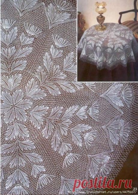 СКАТЕРТЬ / Вязание крючком / Вязаные крючком аксессуары