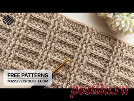 VERY EASY & UNUSUAL Crochet Pattern for Beginners!⚡️Crochet Stitch for Baby Blanket & Bag
