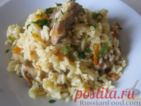 Рецепт: Узбекский плов (в мультиварке) на RussianFood.com