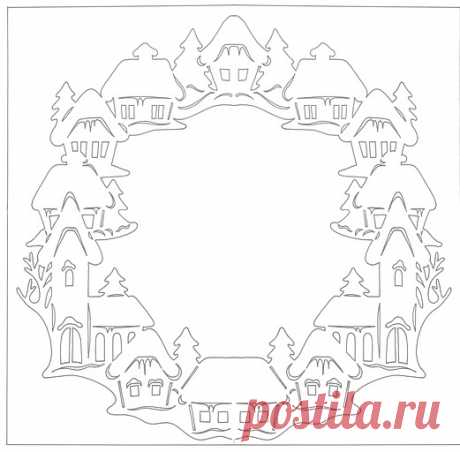 Новогодние вытынанки: шаблоны и схемы на окна 2018, как изготовить - фото