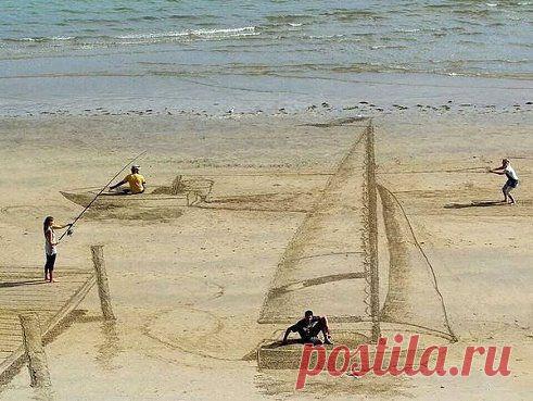 Пляжное творчество