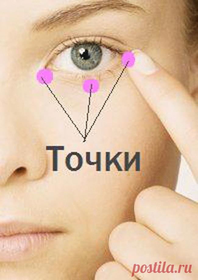 СУПЕР упражнение от «синяков» и мешков под глазами!