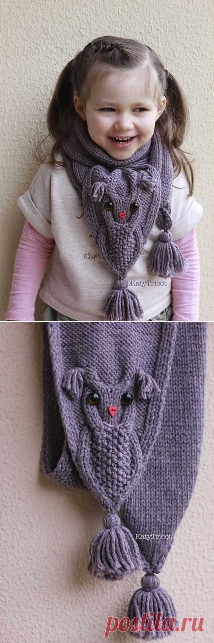 Ravelry: Сова Способы шарф картины Екатерины Бланшар