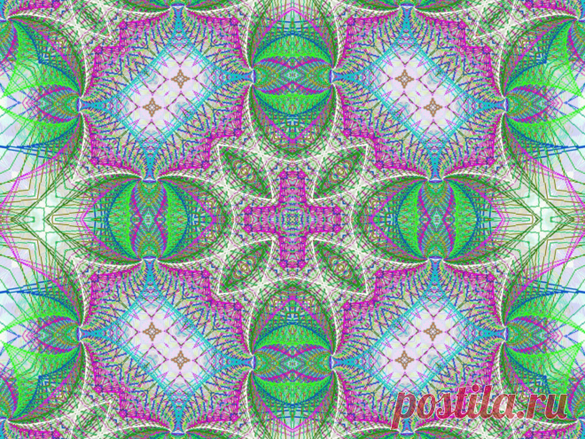 Digital Kaleidoscope With Line  Free Stock Photo HD - Public Domain Pictures