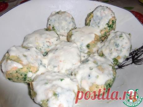 Биточки из семги, шпината и рикотты – кулинарный рецепт