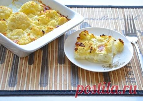 Цветная капуста под сливочным соусом рецепт от Тарелкиной