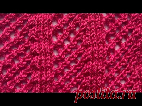 Легкий узор спицами. Справится даже начинающий