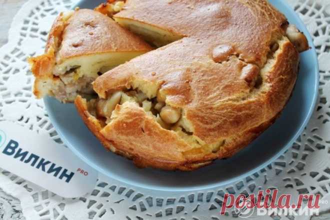 Ленивый курник из жидкого теста: рецепт с фото пошагово