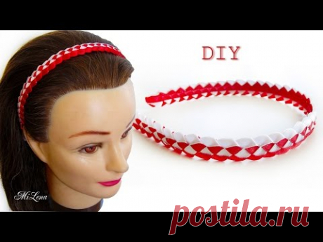 ПЛЕТЕНИЕ ИЗ ЛЕНТ, МК / DIY Ribbon Braid