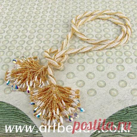 Золотые кисти / Колье, бусы, ожерелья / Biserok.org