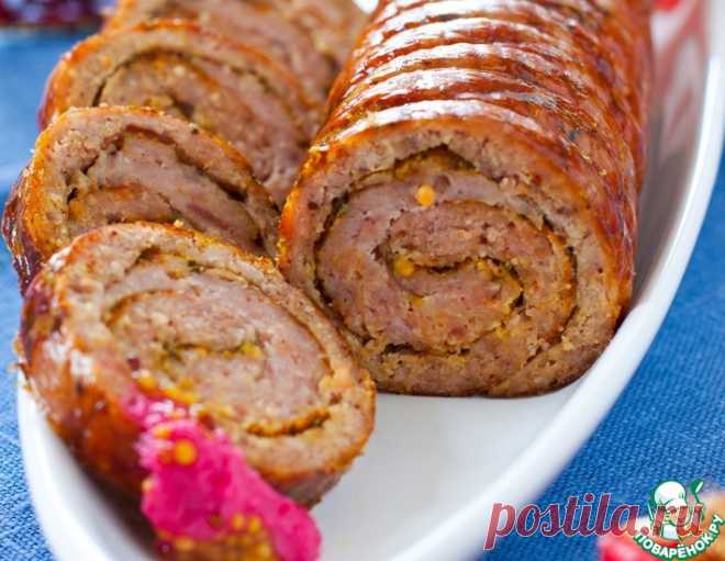 Праздничный мясной рулет – кулинарный рецепт