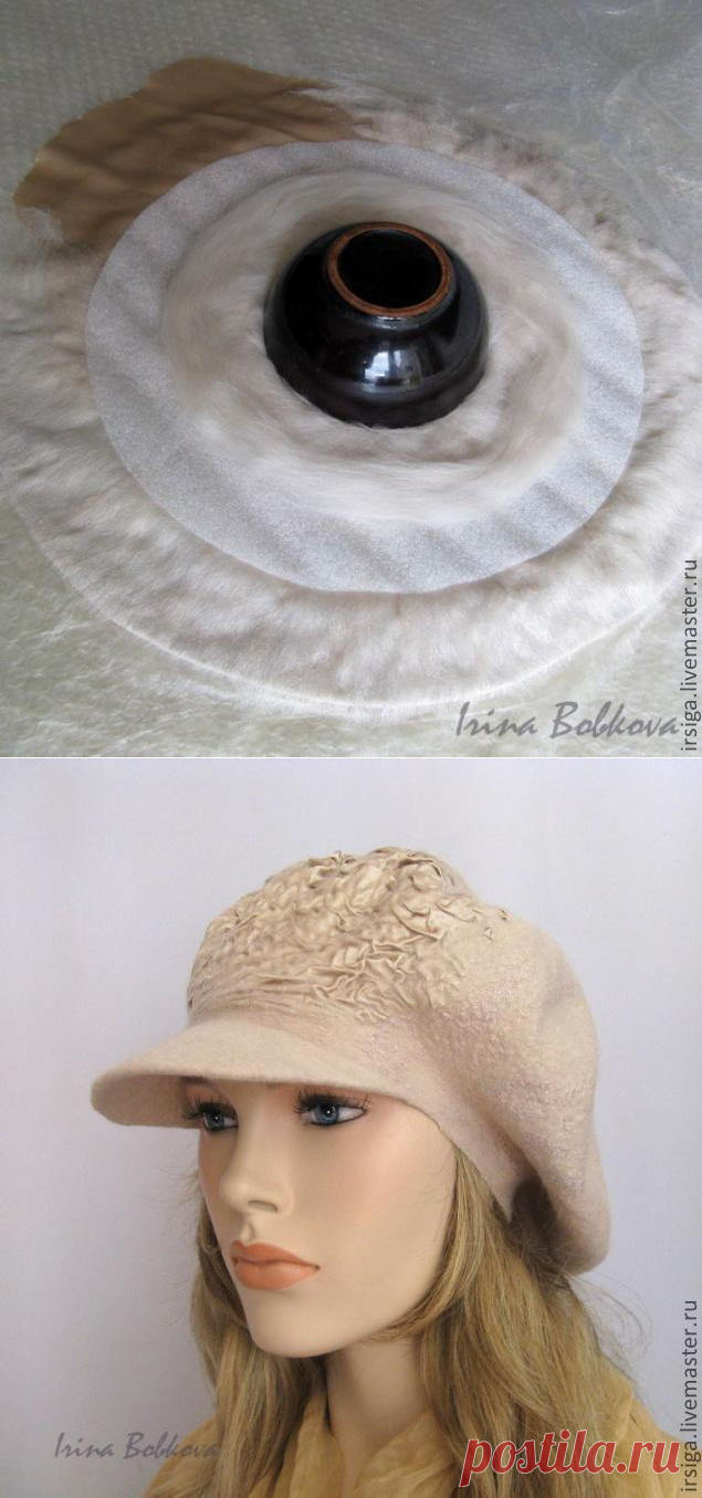 Цельноваляный козырек: мастер-класс - Ярмарка Мастеров - ручная работа, handmade