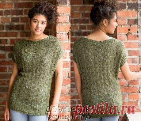 Вязание ажурного топа | ДОМОСЕДКА