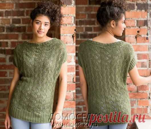 Вязание ажурного топа | ДОМОСЕДКА
