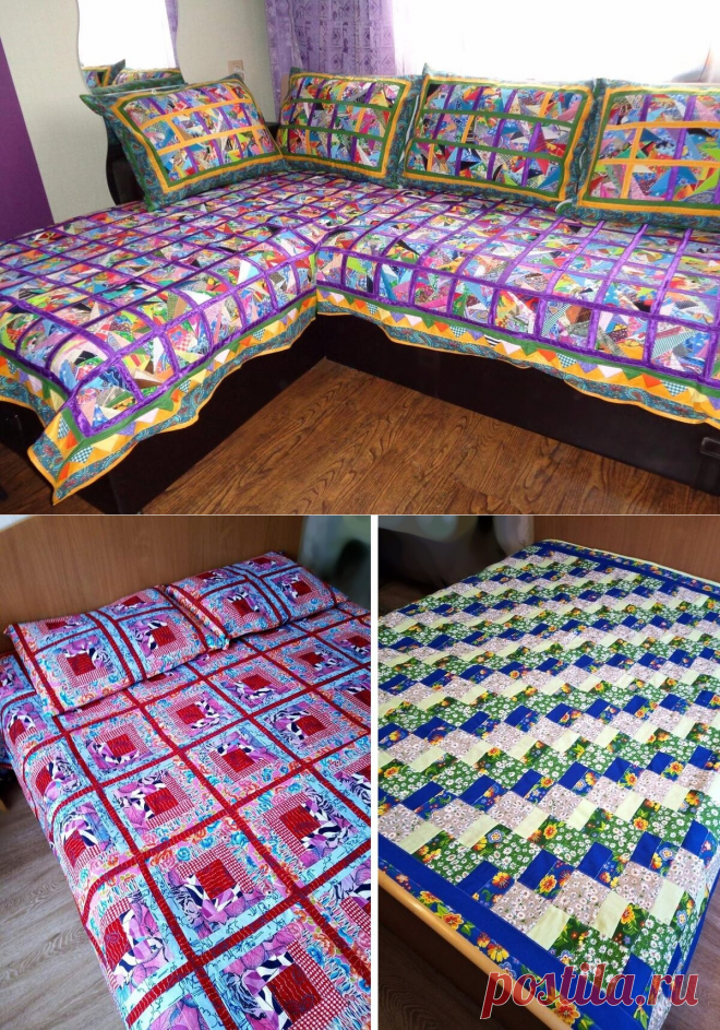 Ей за 60, по сей день работает акушеркой. И шьёт покрывала из крошечных лоскуточков | Подушкины секреты | Яндекс Дзен