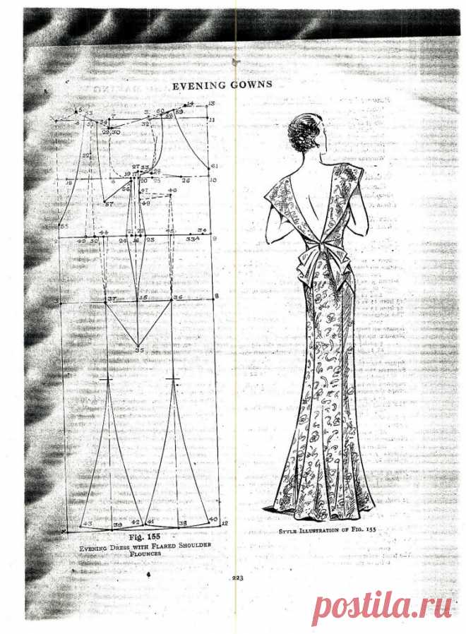 Винтажные платья выкройки - 93 фото