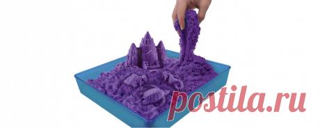 Кинетический песок своими руками     Кинетический песок сочетает в себе два материала: песок и пластилин. Из него можно лепить, делать фигурки, оставлять отпечатки ладошек и ступней, резать на кусочки, а главное, к нему очень приятно…