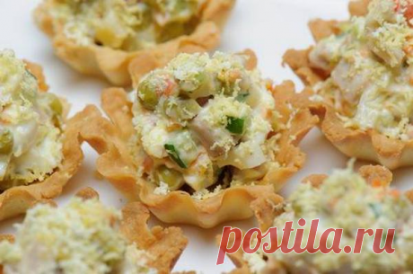 Вкусные корзиночки - отличная закуска для тех, кто не любит мыть посуду! | DiDinfo | Яндекс Дзен