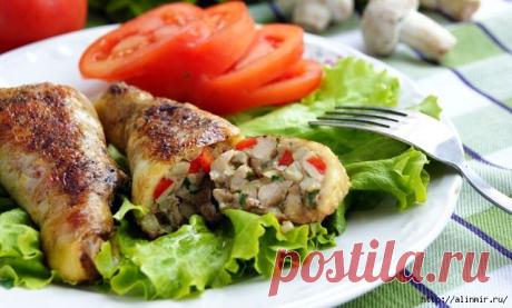 ФАРШИРОВАННЫЕ КУРИНЫЕ ГОЛЕНИ