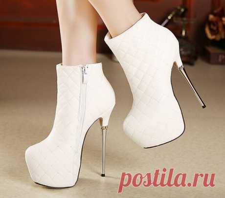 shoes nice Picture - More Detailed Picture about winter autumn boots 16cm fashion ankle boots women high heels shoes platform pumps women shoes heels white wedding shoes D191 Picture in Women's Boots from HaoYing shoe's Factory | Aliexpress.com | Alibaba Group