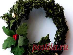 Веночек "Новогодний" от Анастасии Георгенсон Silk Flowers