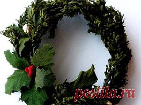 Веночек &quot;Новогодний&quot; от Анастасии Георгенсон Silk Flowers