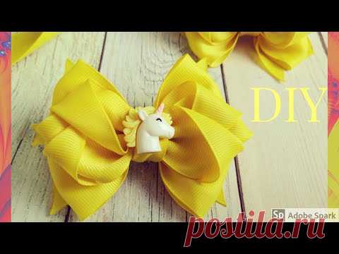Пышные бантики из лент своими руками/новинки канзаши 2020/МК/DIY/I love making these bows/kanzashi