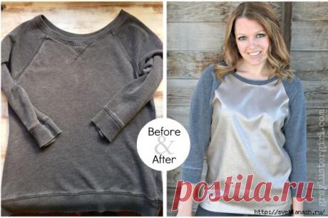 Идея для переделки старого джемпера.