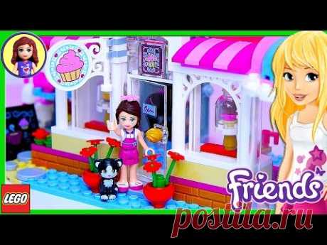 Lego Friends Heartlake Cupcake Café Set Build Review Play - Kids Toys