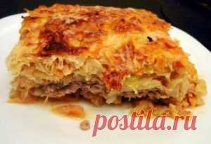 Самая сытная из всех запеканок – это капустная запеканка с фаршем