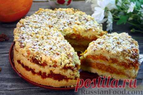 Рецепт: Тыквенный пирог "Три стакана" на RussianFood.com