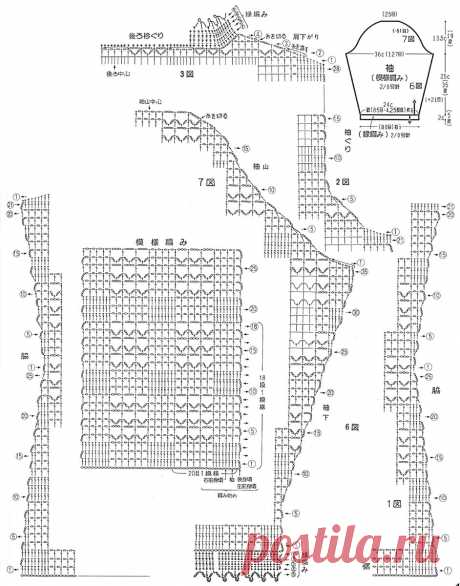 Изысканные модели крючком от японских дизайнеров со схемами для шикарных обновок! | Вязалки Веселого Хомяка | Дзен