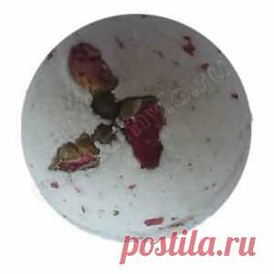 Розовая Нега (с натуральной морской солью, природными маслами миндаля, бутонами, лепестками и ароматом розы)