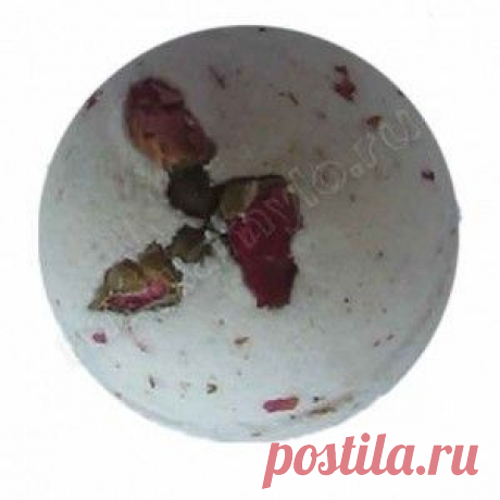 Розовая Нега (с натуральной морской солью, природными маслами миндаля, бутонами, лепестками и ароматом розы)