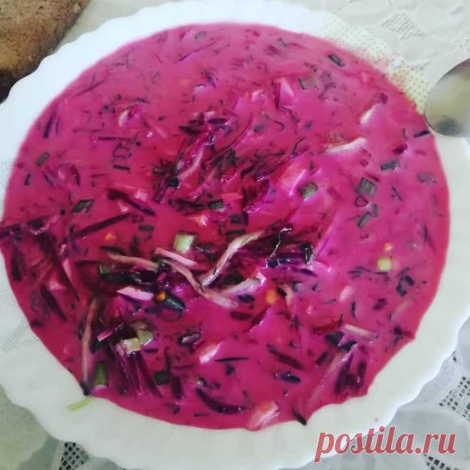 Свекольник холодный на кефире