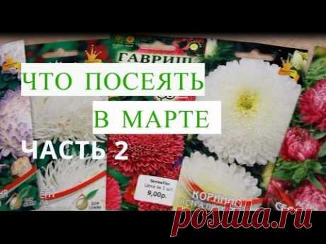 Что Посеять в Марте. Часть 2.
