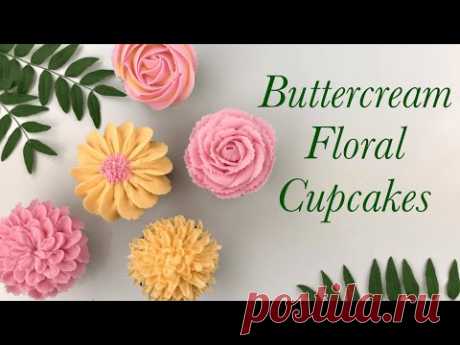 BEAUTIFUL Buttercream flower cupcakes!
