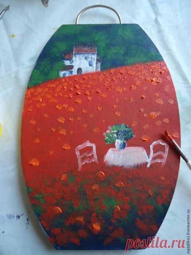 Мастер-класс по росписи кухонной доски. Домик в Маковом Поле - Ярмарка Мастеров - ручная работа, handmade