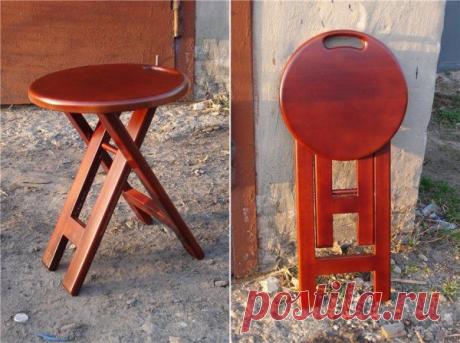Аккуратный складной табурет