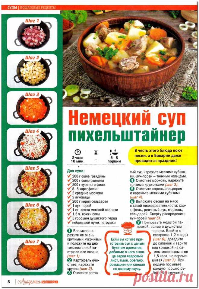 Немецкий суп пихельштайнер