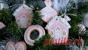 🎄Игрушки из солёного теста 🍪 Распиcные новогодние пряники 🎬 Видео. | Творческая студия TAIR | Яндекс Дзен