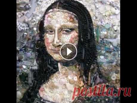 Красивые картины из пуговиц Красивые картины из пуговиц...