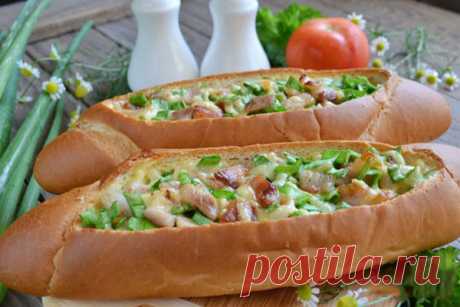 Лодочки с беконом яйцом и сыром — Мой сад