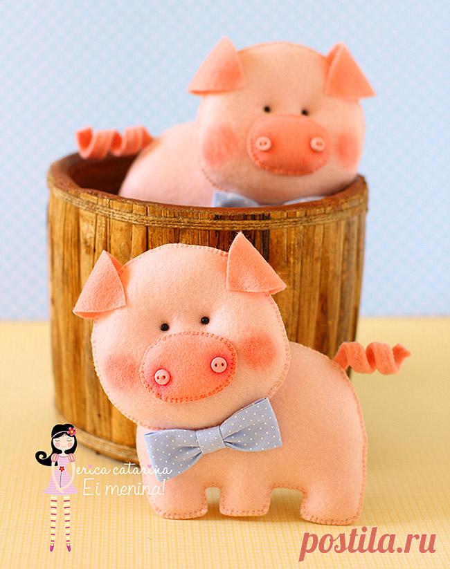 Новогодние поделки своими руками на 2019 год Свиньи в детский сад